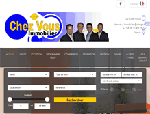 Tablet Screenshot of chezvousimmobilier.com